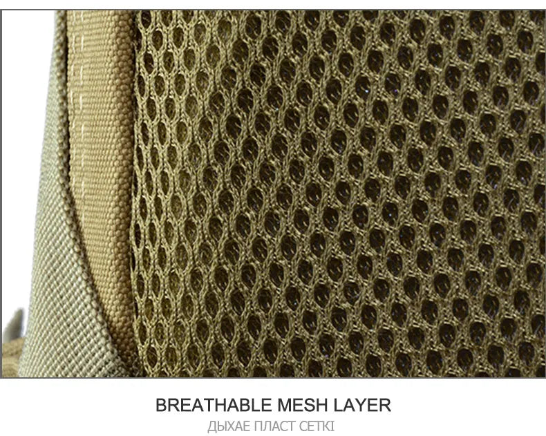 40L Camping Backpack Men's Bag Travel Bags Tactical Molle Climbing Rucksack Hiking Outdoor Reflective Shoulder Fishing Bag