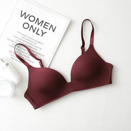 Seamless Bras for Women Push Up Bras No Wire Brassiere A B Cup Underwear Sexy Bralette Three Quarters(3/4 Cup)  Lingerie