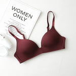 Seamless Bras for Women Push Up Bras No Wire Brassiere A B Cup Underwear Sexy Bralette Three Quarters(3/4 Cup)  Lingerie