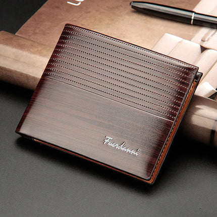 New Slim Short Men Wallets High Quality Luxury Card Holder Male Purse Retro Coin Pocket Photo Holder Men Wallets