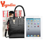 Luxury Crocodile Pattern Handbag Women Winter New PU Leather Tassel Shoulder Bag Brands Design Handle Bag Lady Purse