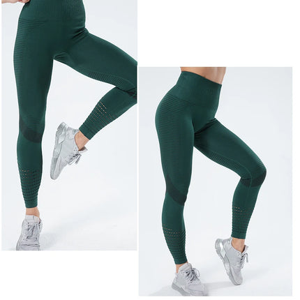 Women Fitness Leggings High Waist Seamless Leggings Sportswear Breathable Feamle Workout Legging