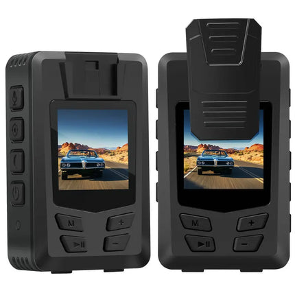 A23 Police Body Camera HD 1080P DVR Video Security Cam IR Night Vision Mini Camcorders with 14 H Long Battery Life Recording