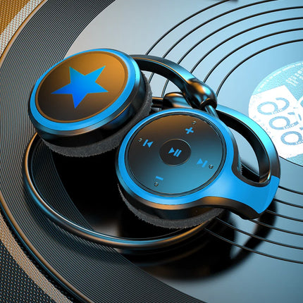 Wireless Headphones Bluetooth MP3 Player Headsets FM Radio On-Ear Comfort TF Card Slot Sport Wireless Earphones with Microphones
