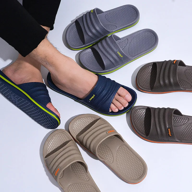 Men Slipper for Home Beach Slippers Women Non-slip Bath Female Slippers Outdoors Man 2024 Summer Shoes Unisex Indoor Slippers