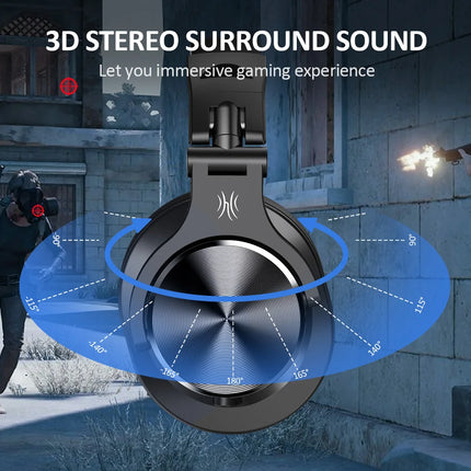 Oneodio Wired Gaming Headset Gamer 3.5mm Over-Ear Gaming Headphones With Detachable Microphone For PC Computer PS4 Xbox
