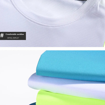 Summer Ice Silk Long Sleeve T-Shirt Men 2023 New Quick Dry Breathable Air Conditioning Outdoor Sun Protection Running Outer Wear