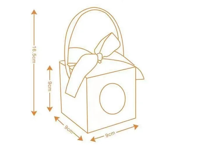 12pcs Christmas Paper Box with Window Handle Candy Box Soap Candle Cookie Candy Little Gift Packaging Party Favors Decor