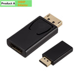 4K DisplayPort to HDMI-compatible Adapter Converter Display Port Male DP to Female HD TV Cable Adapter Video Audio For PC TV