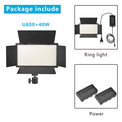 Nagnahz U800 LED Photo Studio Light for Tiktok Youbute Game Live Video Lighting Portable Video Recording Photography Panel Lamp