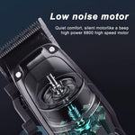 Cordless Hair Clippers for Men – Rechargeable LCD Trimmer