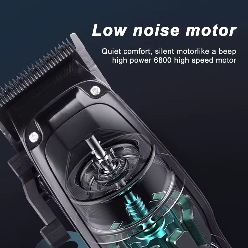 Cordless Hair Clippers for Men – Rechargeable LCD Trimmer
