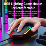 RGB LED Gaming Keyboard & Mouse Combo Wired for PC & Laptop Compatible