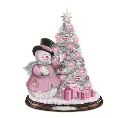 Christmas Tree Rotating Sculpture Train Decorations Paste Window  Stickers
