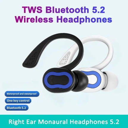 D9 Wireless Bluetooth Headset Ear Hook Type Low Delay Noise Reduction Single Ear Sports Business Wireless Headset For All Phone
