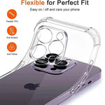 Luxury Shockproof Silicone Clear Phone Case For iPhone 17 16 15 14 13 12 11 Pro Max Mini X XR Xs 7 8 Plus Transparent Soft Cover
