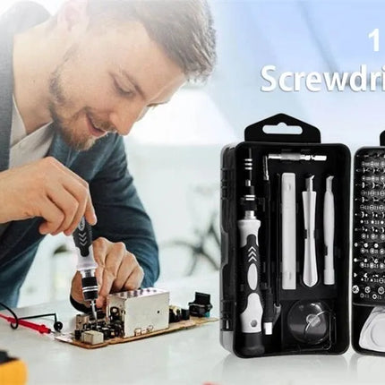 115 in 1Multifunctional Screwdriver Set Computer PC Mobile Phone Equipment Repair Screw Driver Insulation Manual Household Tools