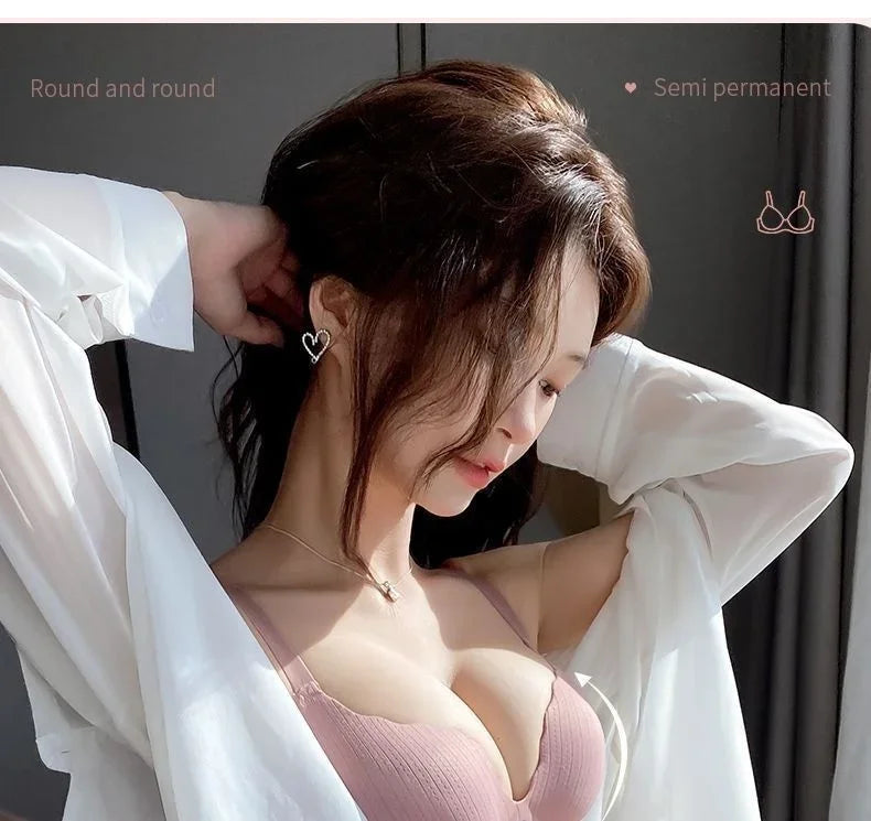 2024 New Push Up Bra for Small Chest  Ultra Thick 6CM Padded No Steel Ring Comfortable & Sexy Lift Lingerie for Flat Chest Women