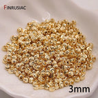 18k gold plated-3mm / 50 pcs