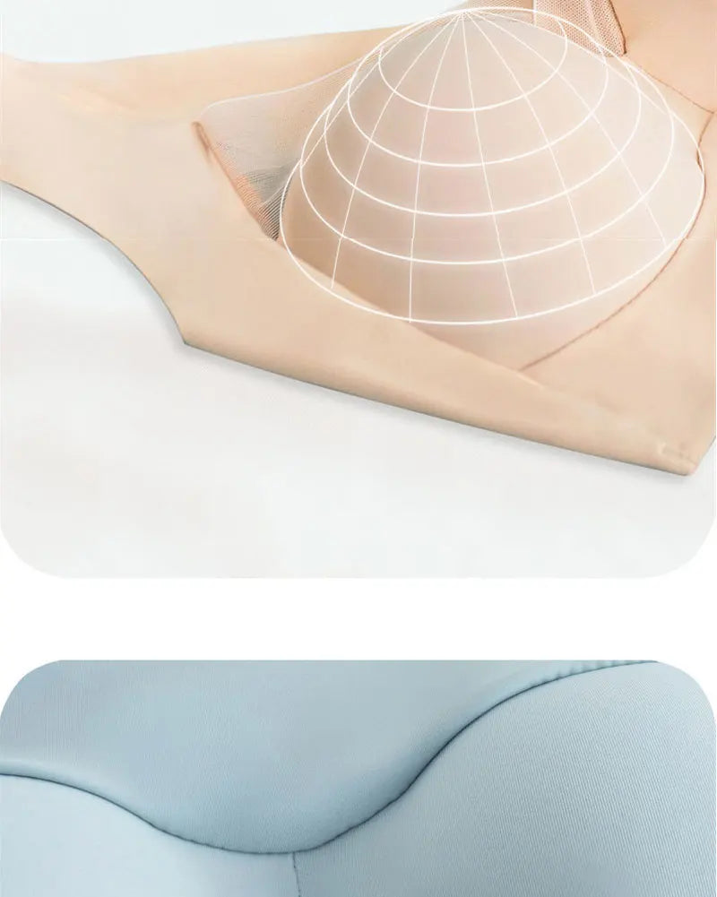 5PCS/Set Women Sexy Bras Full Cup Sports Top Soft Seamless Brassiere Lace Sexy Lingerie V Neck Intimates Underwear Plus Size Bra