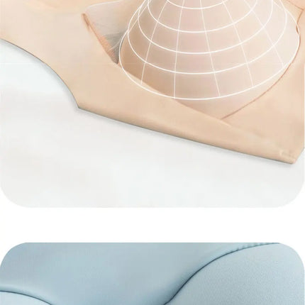Women Sexy Bra Full Cup Brassiere Female U Back Underwear Lace Splicing Pespective Bralette V Neck Intimates Lingerie Large Size