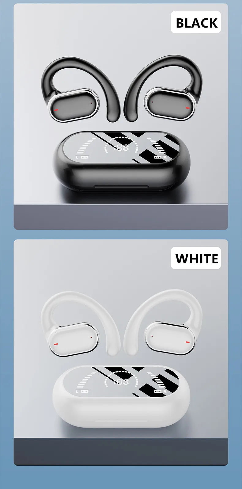 Original X91 OWS Earhook Earphones Bluetooth 5.3 Low Latency Gaming Sport Headset HiFi Stereo Noise Reduction Earbuds