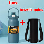 1500ML Stainless Steel Thermo Bottle Portable Thermos Large Capacity Thermo Water Bottle Tumbler Thermoses Outdoor Vacuum Flasks