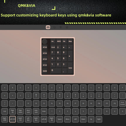 ZUOYA GMK26  QMK/VIA Gasket Number Pad Bluetooth 5.0/2.4ghz/Wired Hot Swappable Numpad Programmable for Win/Mac