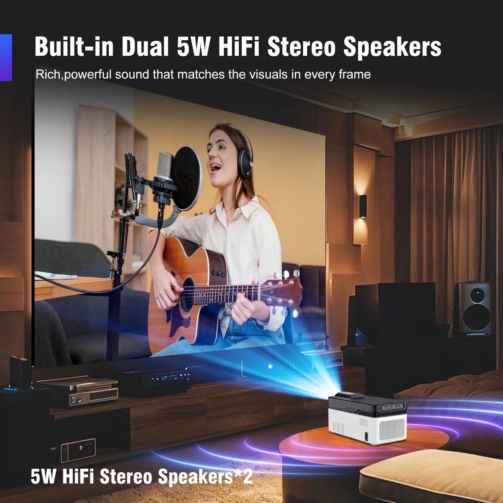 Magcubic 900ANSI HY450 8K Ultra Short Throw Projector With Auto Offset 1080P BT5.4 Electronic Focus WiFi6 AllwinnerH726 Voice