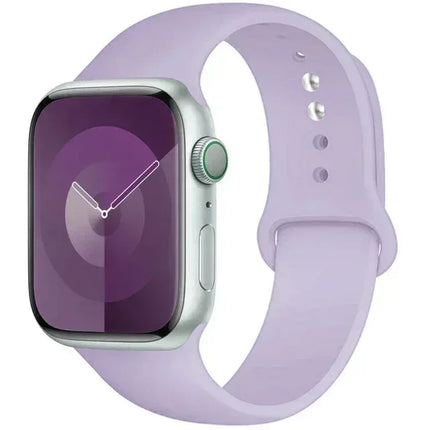Silicone Band For Apple Watch strap 44mm 45mm 40mm 41mm 42-38mm 45 mm sport bracelet iwatch series 8 7 6 5 4 3 SE 9 Ultra 2 49mm
