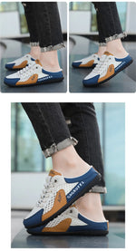 Men's Fashion Soft-soled Half Slippers Summer Men Trendy Bottom Casual Shoes Soft Sole Support Shoes Sneakers Zapatos De Hombre