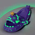 Luminous Shark Slippers Christmas Halloween Pumpkin DIY Shoes Woman Men Platform Sandals Anti Slip Couples Indoor Beach Slides