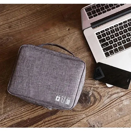 Cable Storage Bag Waterproof Digital Electronic Organizer Portable USB Data Line Charger Plug Storage Bag Travel Cable Organizer