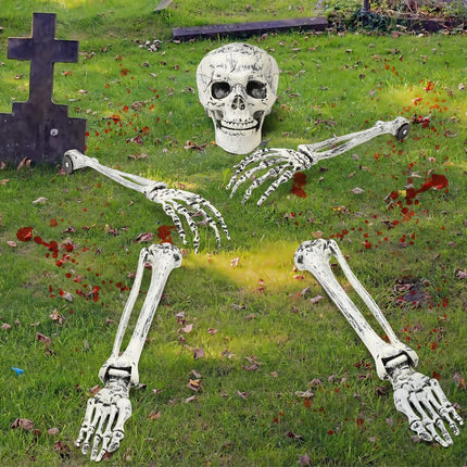 Halloween Skeleton Stake Decorations, Realistic Skeleton Arm Leg Bones, Spooky Yard Garden Halloween Decoration