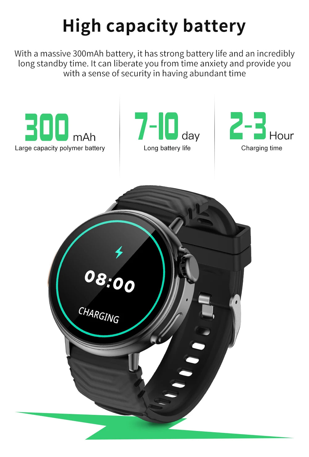 1.52 inch Bluetooth Call Smart Watch Men Sports Fitness Tracker Heart Rate Monitor Music Playback Smartwatch For Android IOS