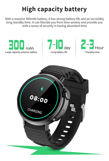 1.52 inch Bluetooth Call Smart Watch Men Sports Fitness Tracker Heart Rate Monitor Music Playback Smartwatch For Android IOS