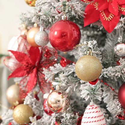 24Pcs 6CM Christmas Balls Decorations Hanging Christmas Tree Ornaments Pendants for Home Party Decor 2025 New Year Navidad Decor