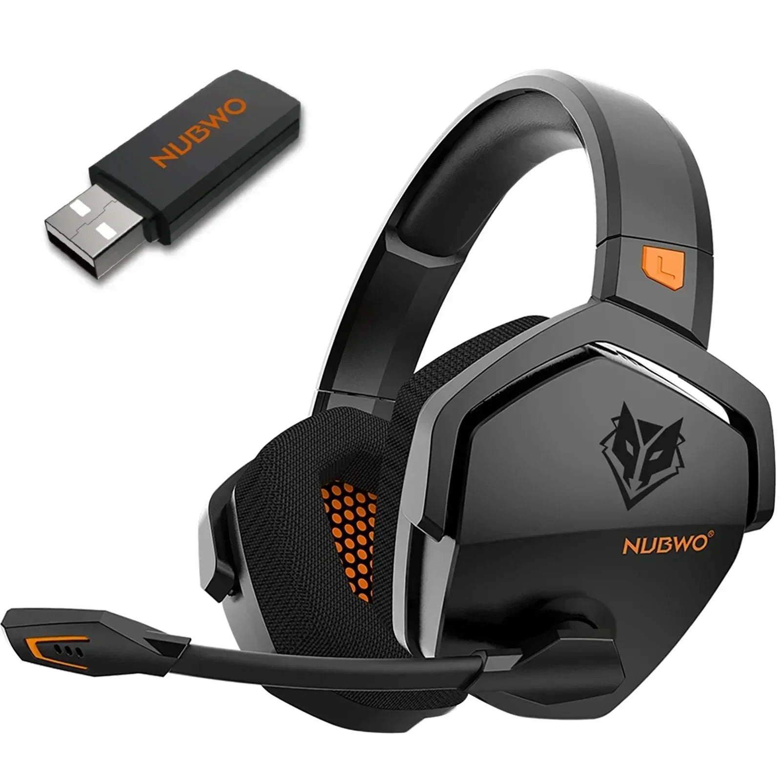 NUBWO G06 Pro Wireless Gaming Headset with Charging Station for Headset and PS5 Controller