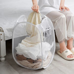 1/3Pcs Dirty Clothes Basket Skeleton Ventilated Foldable Easy Storage Portable Large Capacity Clothes Basket
