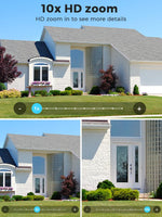 12MP Outdoors Wifi Camera 6K HD Three Lens Security PTZ IP Surveillanc Camera Human Auto Detect Tracking CCTV Camera ICESS APP