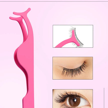 1 Pc False Eyelashes Tweezer Fake Eye Lash Applicator Makeup Tools Auxiliary Curler Mink Eyelashes Professional Tweezer Tools