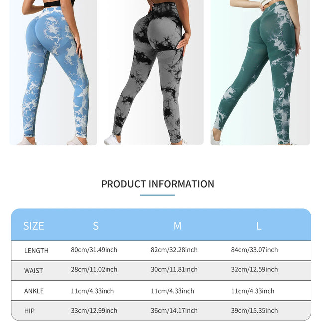 Tie Dye Yoga Pants Sport Leggings Women Seamless High Waist Push Up Woman Tights Fitness Workout Leggins Gym Clothing 2024 New