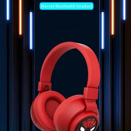 Disney Headphones Foldable HIFI Sound Bluetooth Headsets Spider-Man Series Wireless Earphones Bluetooth for Kids Anime Cartoon