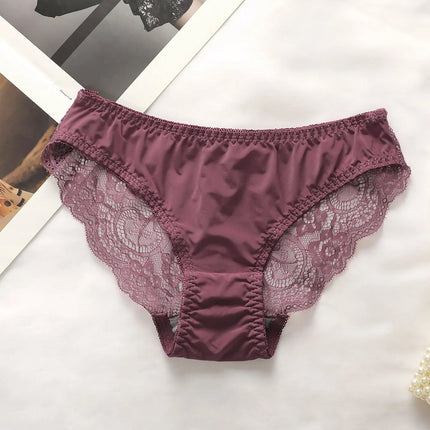 High Quality Hot Selling Sexy Women's Wireless Two-piece Butterfly Solid Color Underwear Women's Lace Underwear Set B2046