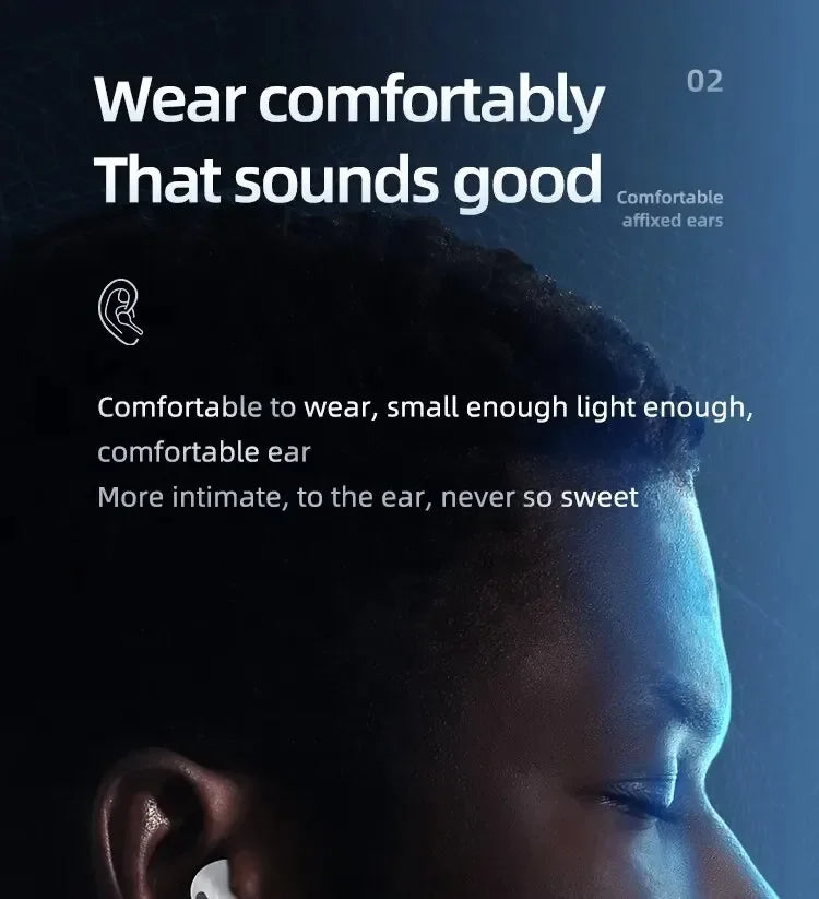 PRO4 Wireless Bluetooth Earphones Headphones Outdoor Sport Headset 5.3 With Charging Bin Display Touch Control Earbuds for Muisc
