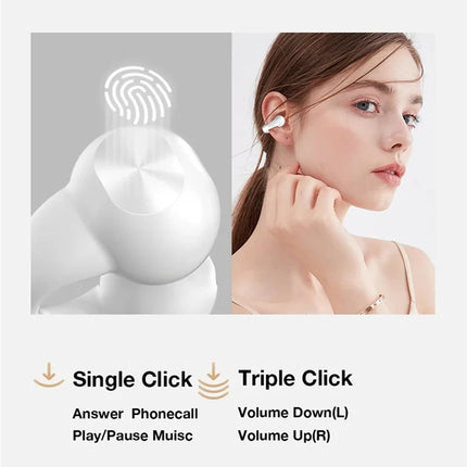 Earring Wireless Earbuds Bluetooth 5.3 Earphone Open Ear Headphones Air Conduction for Sport Running Painless Wearing Headset