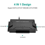 SATA/IDE to USB 3.0 Adapter Hard Drive Adapter Cable Converter for 2.5/3.5 Inch SATA and IDE HDD Support 6TB For PC Macbook