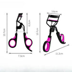 Eyelash Curler with 10pcs Replacement Pads Women Professional Eyelashes Curling Tweezers Clips Lasting Eyes Makeup Beauty Tools