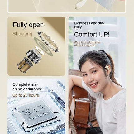 Original X96 TWS Bluetooth Headphones Wireless LED Digital Display Earphones Noise Reduction OWS Headset for Xiaomi Huawei Phone