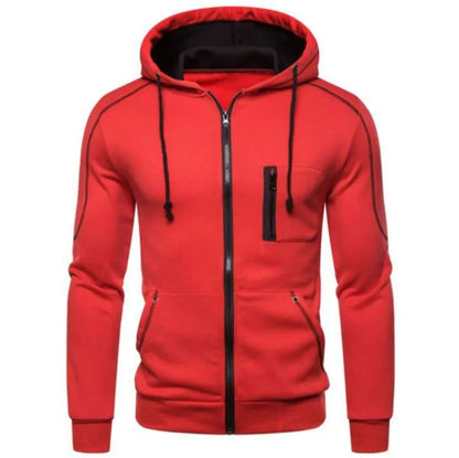 Men's Hoodie Black White Army Green Red Hooded Color Block Fleece Cool Casual Winter Clothing Apparel Hoodies Sweatshirts